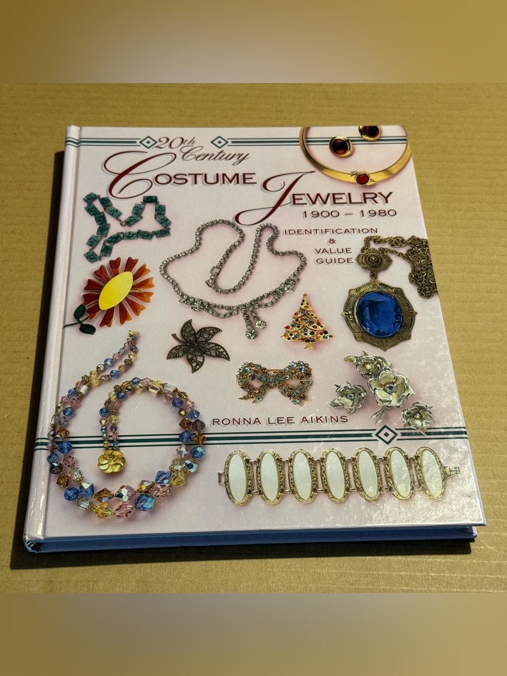 Costume Jewelry 20th Century Hardcover Book - - Pink Cover